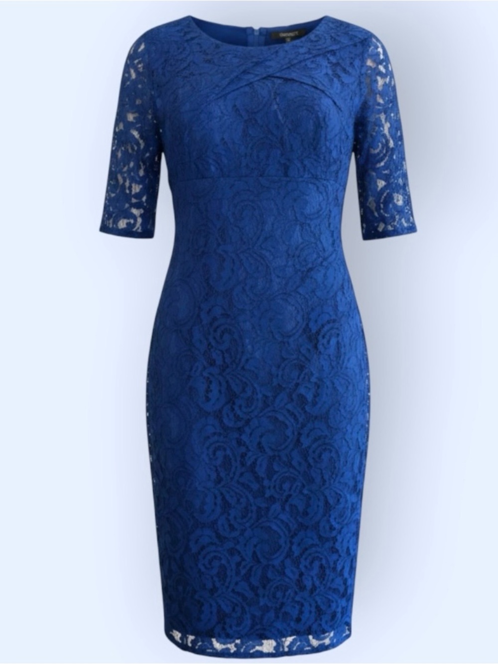 NEW Adrianna Papell Royal Blue Lace Midi Dress